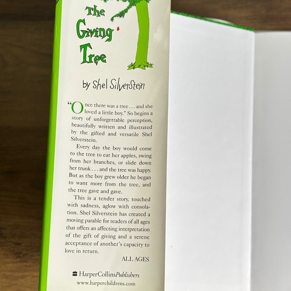 NEW Shel Silverstein THE GIVING TREE Hardcover Book with Dustjacket - Picture 5 of 7